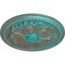 Ekena Millwork Swindon Ceiling Medallion (Fits Canopies up to 2 7/8"), 16 7/8"OD x 1 1/2"P, Copper Green Patina CM16SWCGS - alternate 3